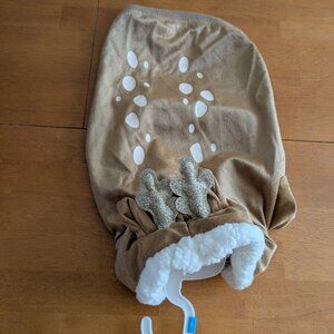 Merry & Bright Deer dog costume hoodie in size Small